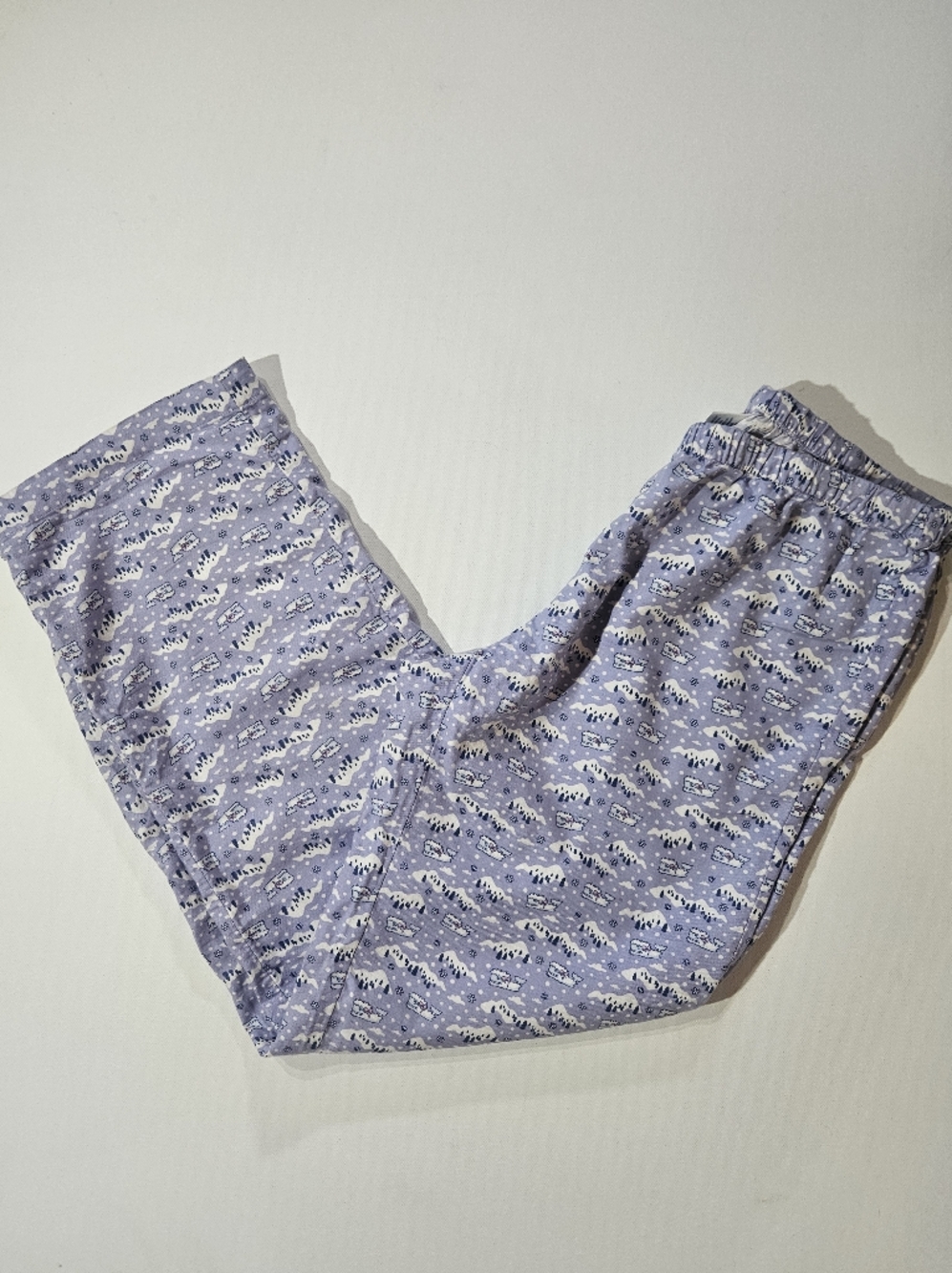 Vineyard Vines Pajama Pants Womens Size XS Lavender White Whale‎ Winter Print